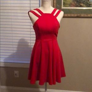 Junior red dress
